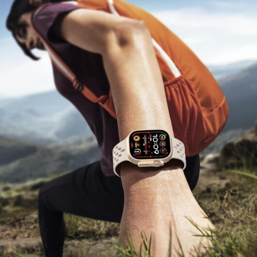 Sport Band Compatible with Apple Watch band 42/41/40/38mm, Soft Silicone Band for iWatch Series SE 10 9 8 7 6 5 4 3 2 1,Starlight - Image 5
